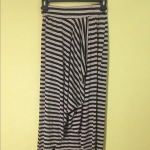 Long striped skirt